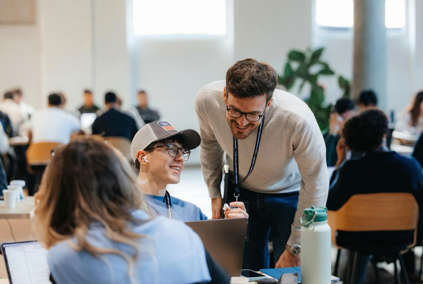 Yellow Tech AI training session with trainer and participants