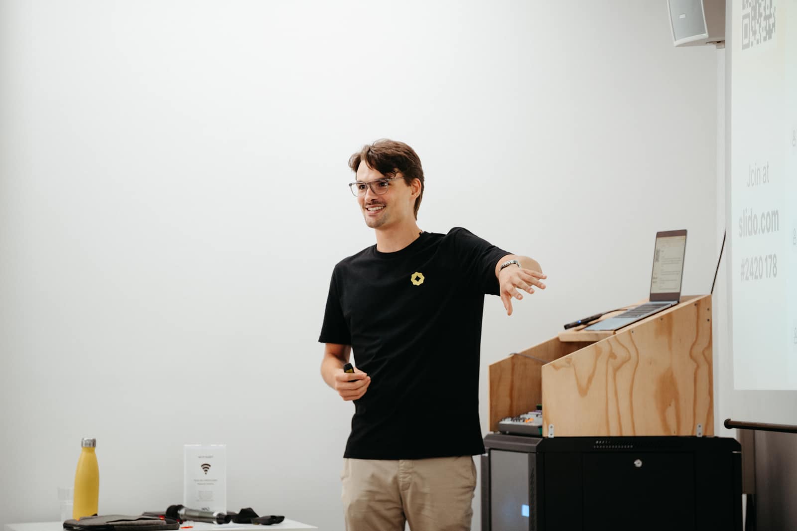 Yellow Tech trainer during a corporate AI training session